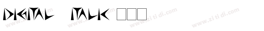 Digital 7italic字体转换